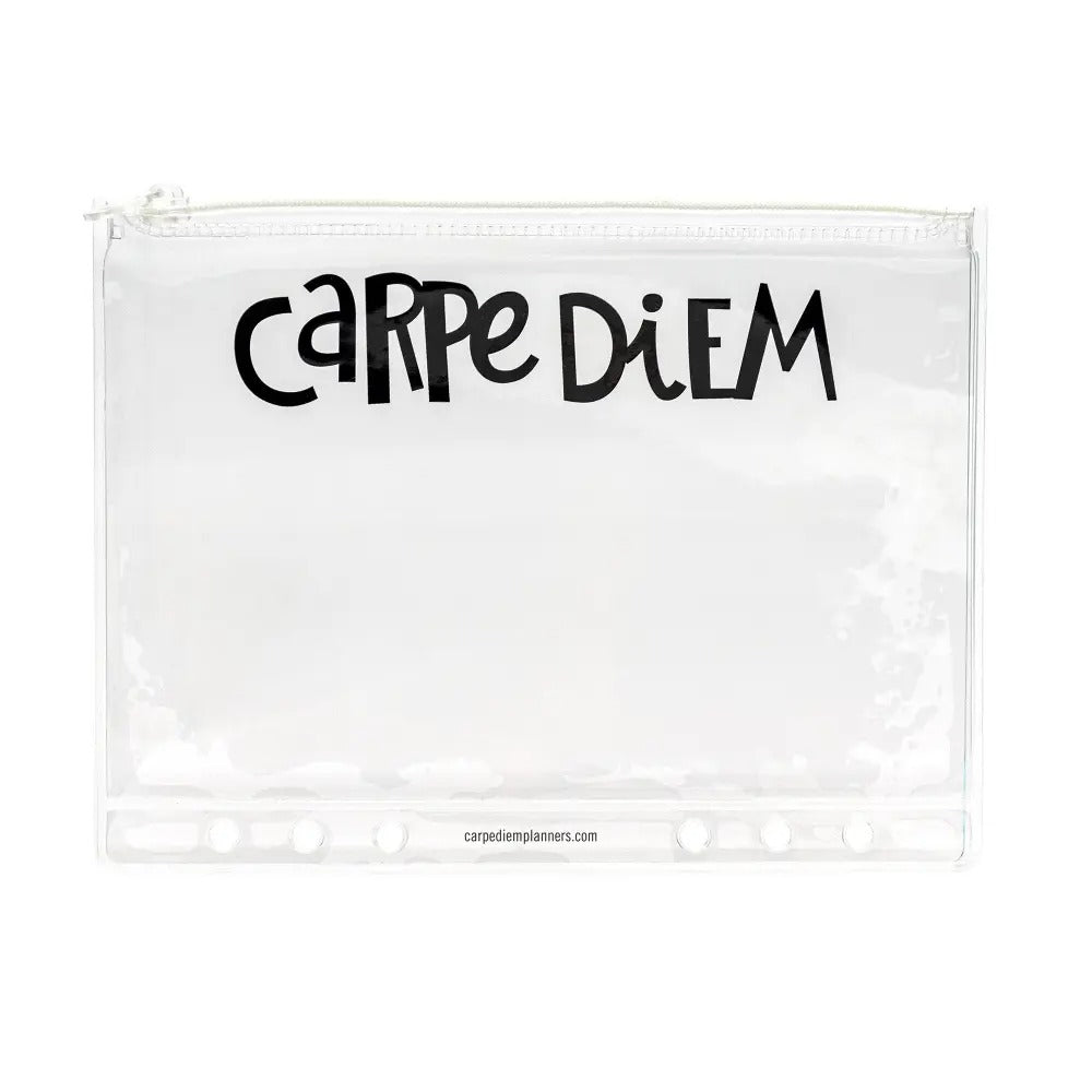 A5 Plastic Storage Pouch With Zip, Sold & Priced Individually