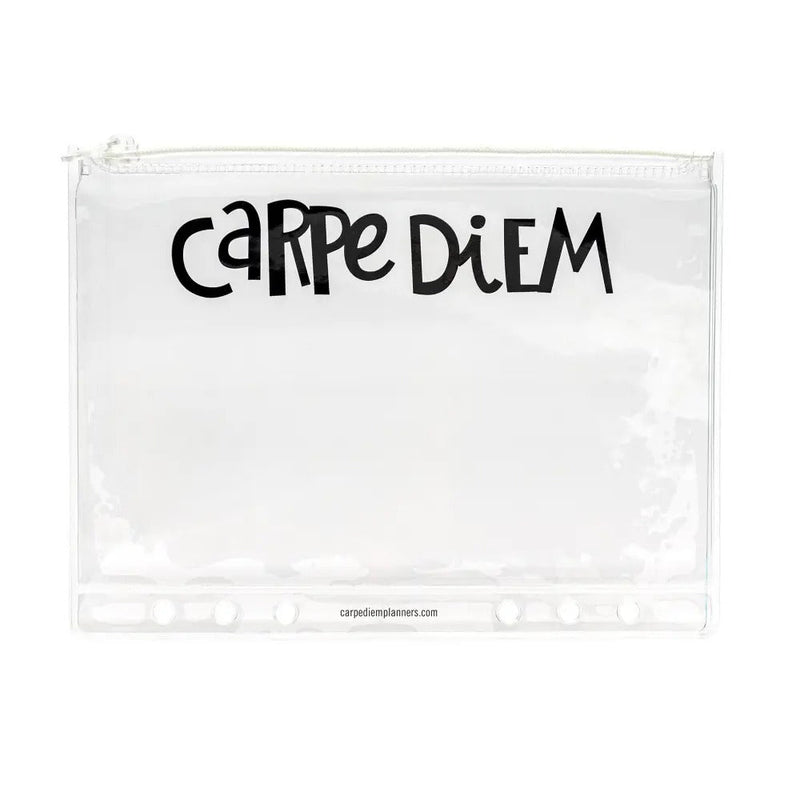 A5 Plastic Storage Pouch With Zip, Sold & Priced Individually