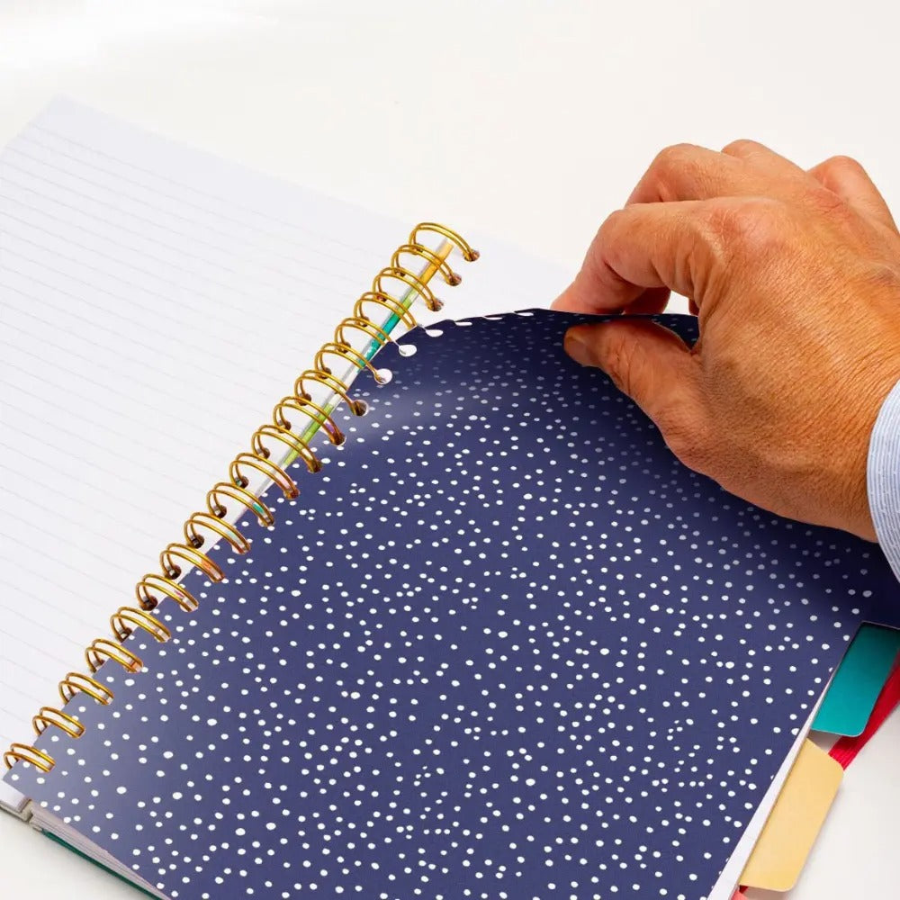 Floral Love 5-subject hardcover notebook - Pack of 3 assorted colours, Sold & Priced Individually