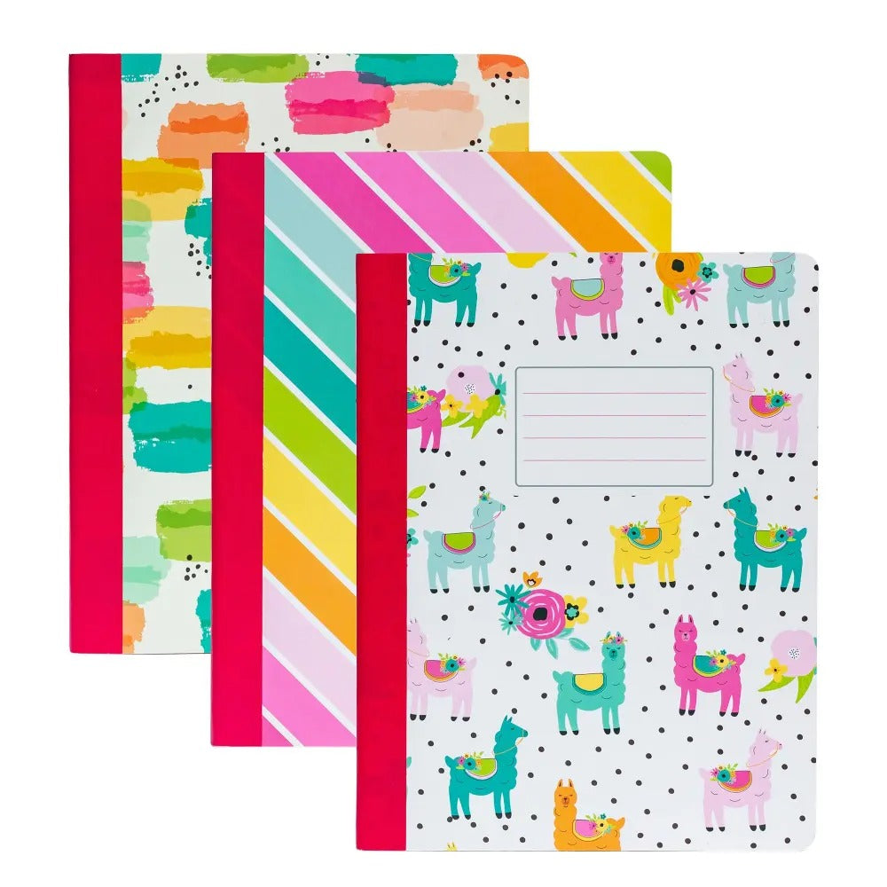 Color Wash Composition Books 3-pack, Sold & Priced Individually