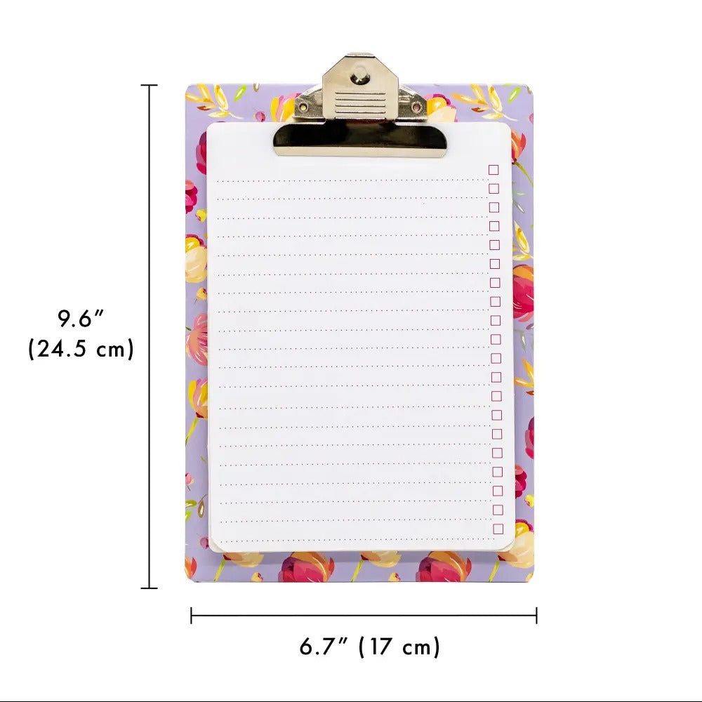 Blossom Clipboard with Pad, Sold & Priced Individually
