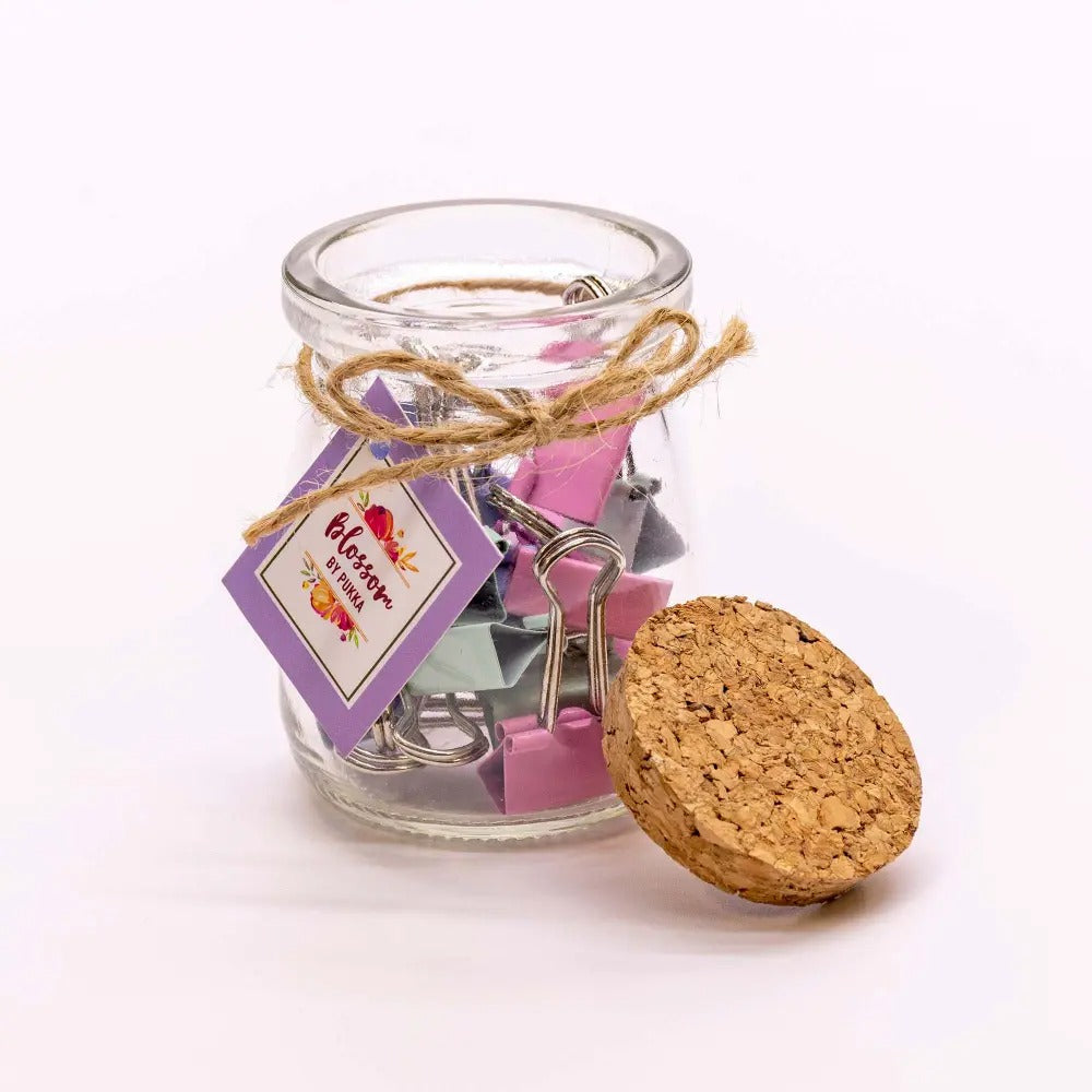 Mini Binder Clip Jar, Sold & Priced Individually