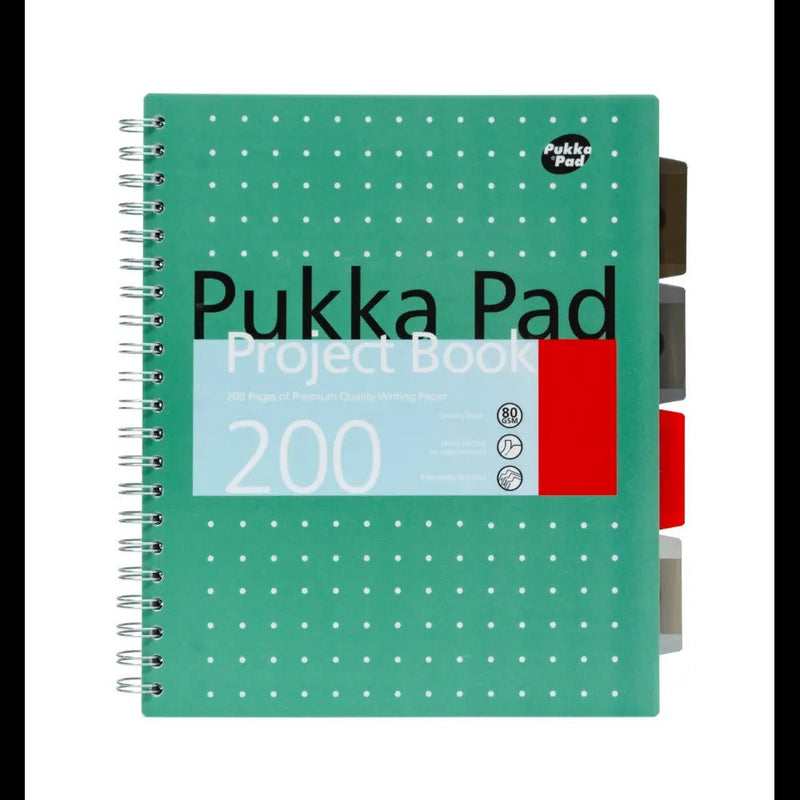 Metallic Green Letter Sized Subject Divider Notebook - Pack of 3, Sold & Priced Individually