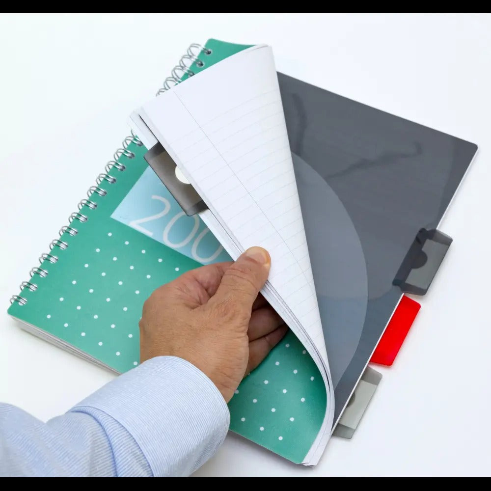 Metallic Green Letter Sized Subject Divider Notebook - Pack of 3, Sold & Priced Individually