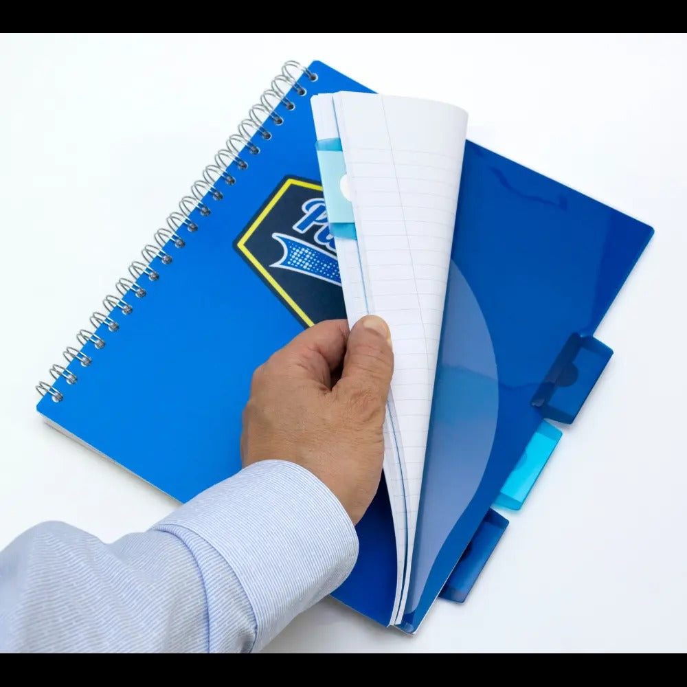 Pukka Pads Blue Vision Letter Size 5-Subject Notebook, Sold & Priced Individually