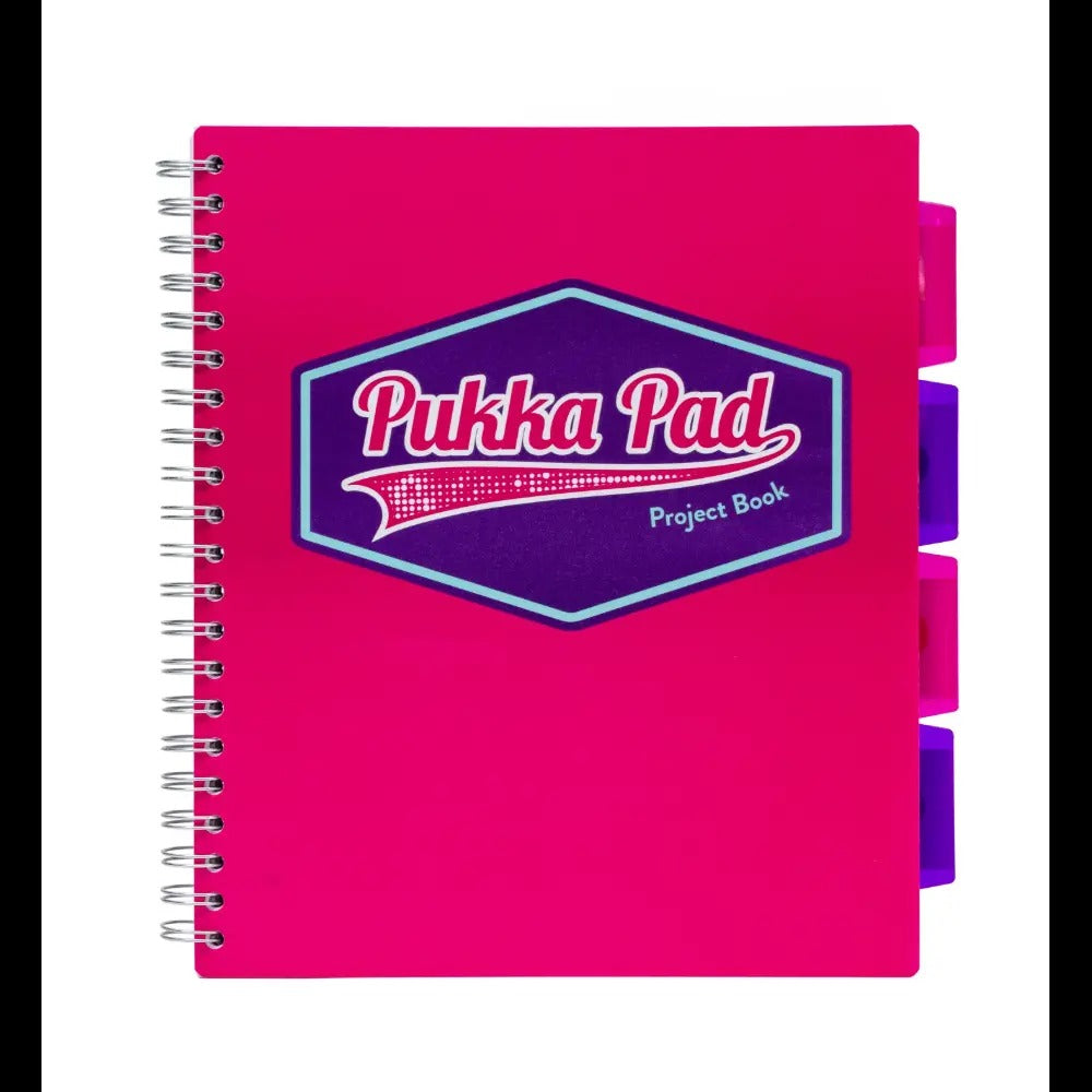 Pukka Pads Pink Vision Letter Size 5-Subject Notebook, Sold & Priced Individually