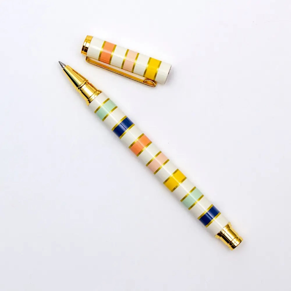 Carpe Diem Stripes Gel Pen, Sold & Priced Individually