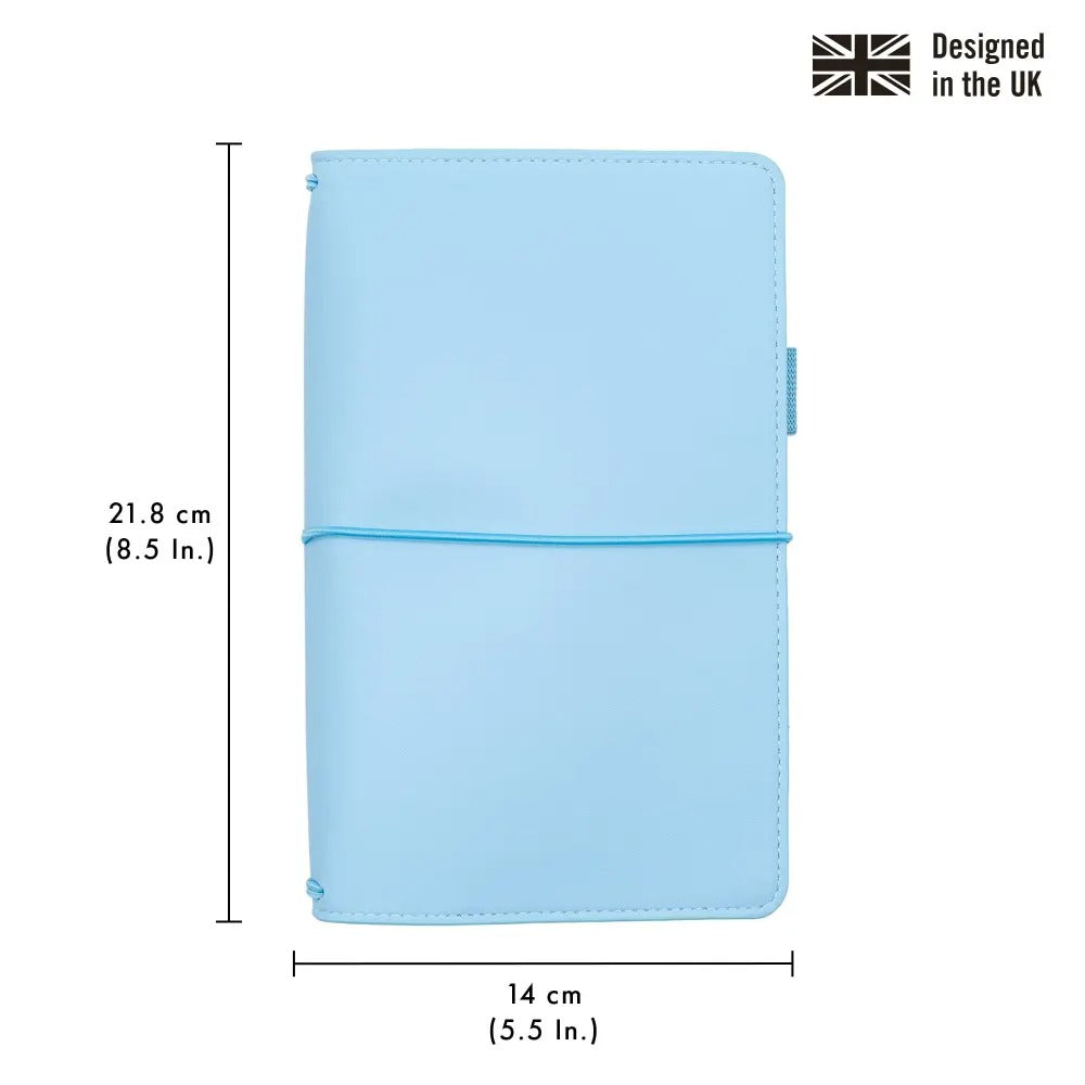 Sky Blue Traveler's Notebook with inserts, Sold & Priced Individually