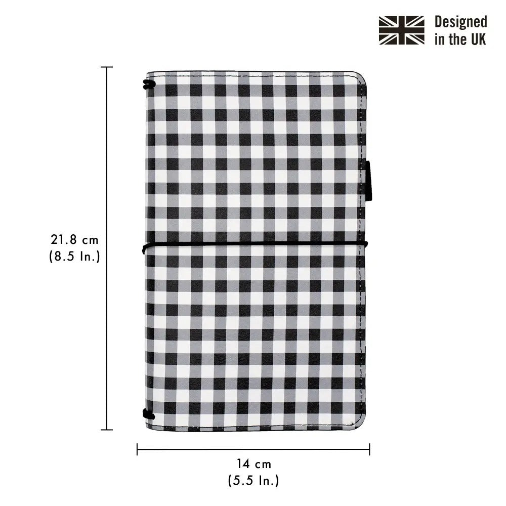 Buffalo Check Traveler's Notebook with inserts, Sold & Priced Individually