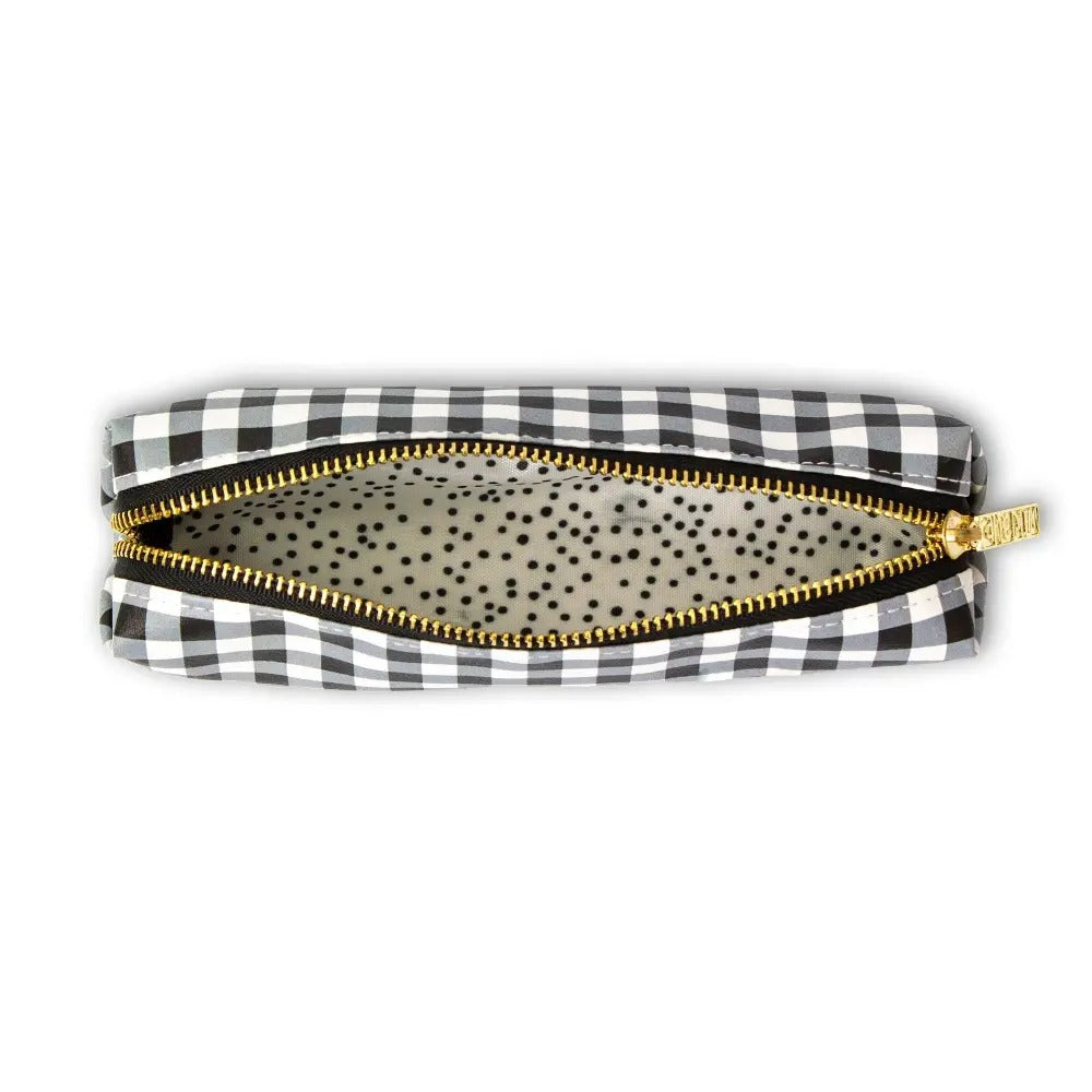 Buffalo Check 8" Slim Pencil Case/Pouch, Sold & Priced Individually