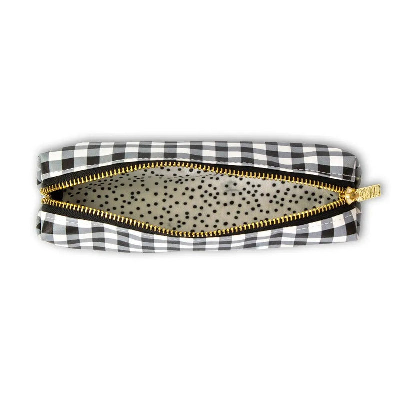 Buffalo Check 8" Slim Pencil Case/Pouch, Sold & Priced Individually