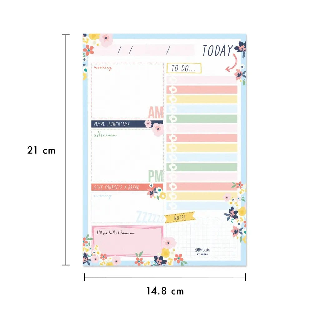 Ditsy Floral Daily Planner Pad, Sold & Priced Individually