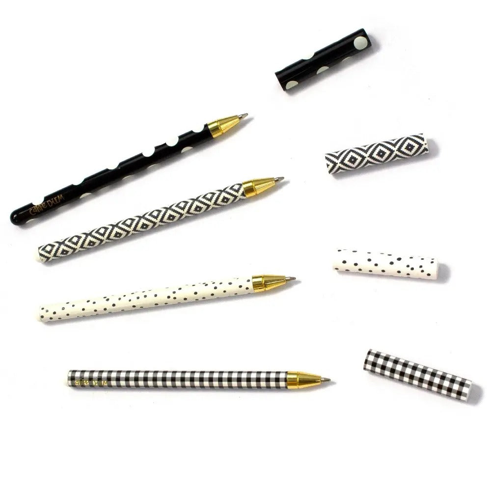 Monochrome Ball Point Pen - 4 Pack, Sold & Priced Individually