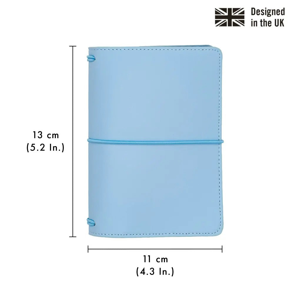 Sky Blue A6 Notebook and Passport Holder, Sold & Priced Individually