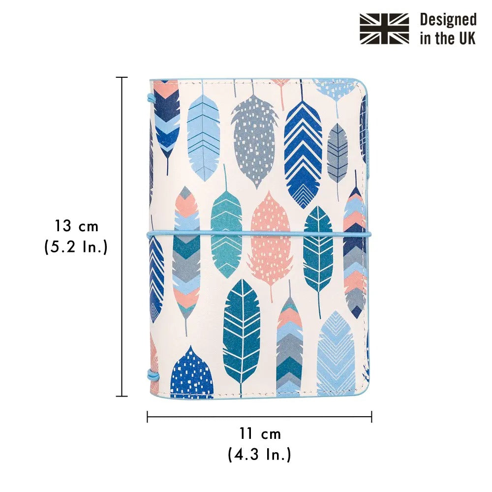 Feathers A6 Notebook and Passport Holder, Sold & Priced Individually