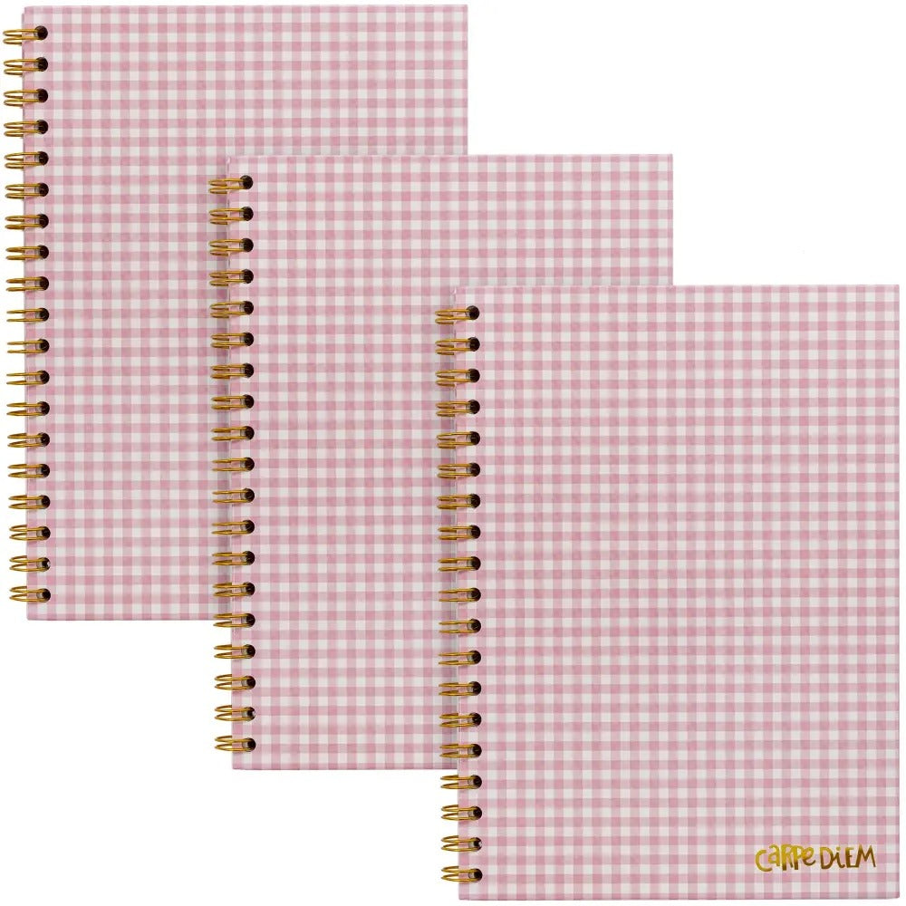 Ballerina Pink Check B5 Hardcover Notebook, Sold & Priced Individually