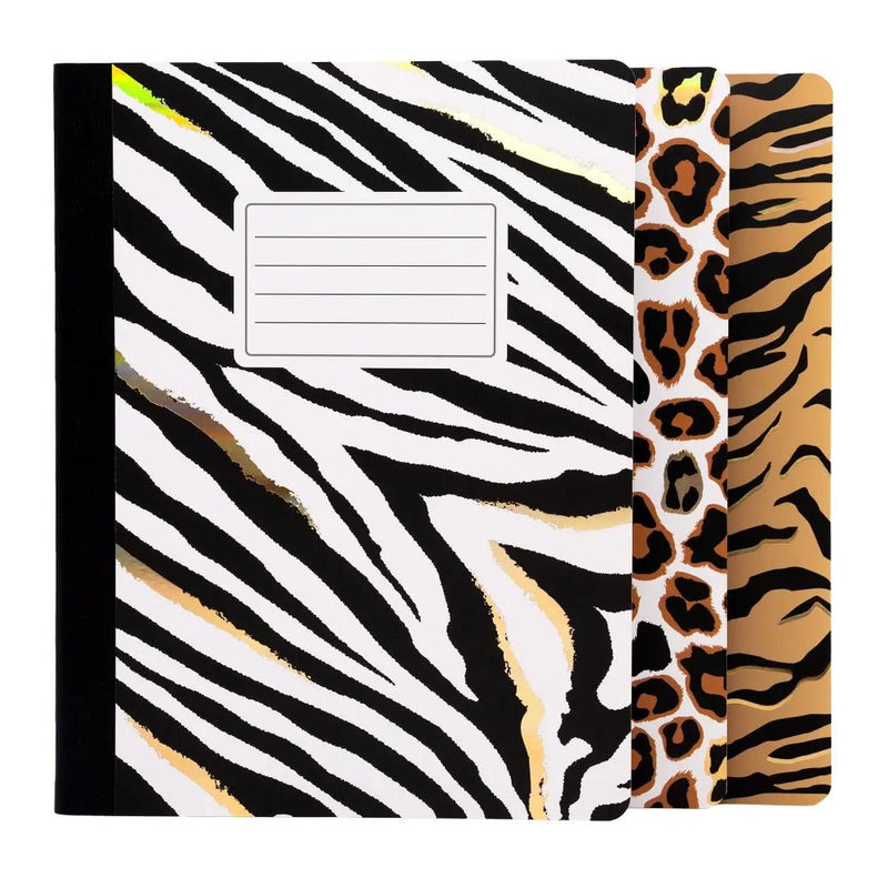 Wild Composition Book 3 Pack, Sold & Priced Individually