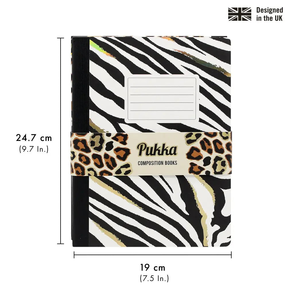 Wild Composition Book 3 Pack, Sold & Priced Individually