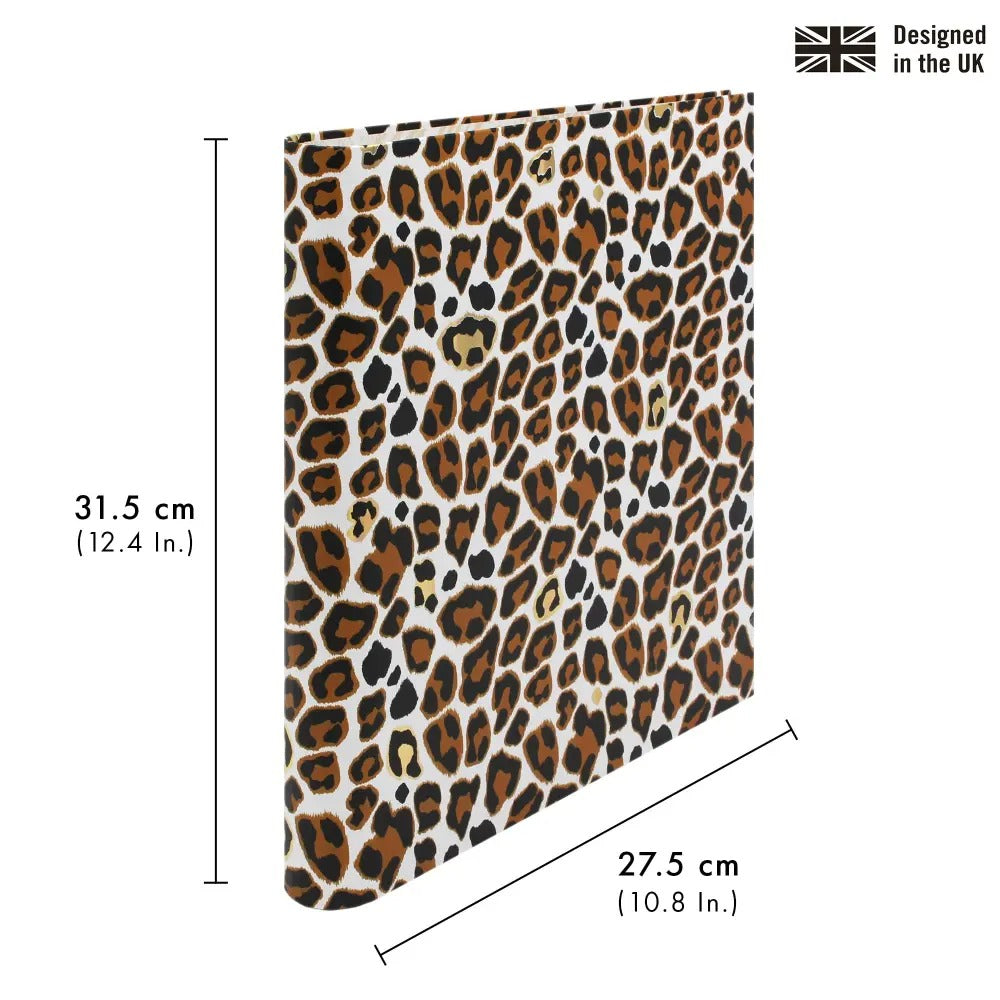 Pukka Wild Rollbound Binder Preloaded - US 3-Ring - Leopard, Sold & Priced Individually