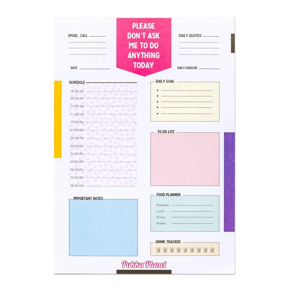 Pukka Planet B5 Daily Planner (Box 24), Sold & Priced Individually