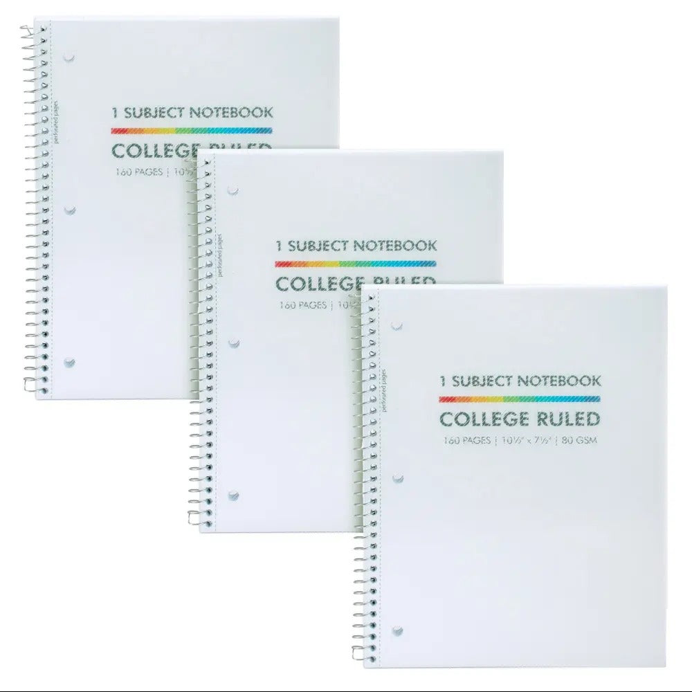 1 subject notebook, Sold & Priced Individually