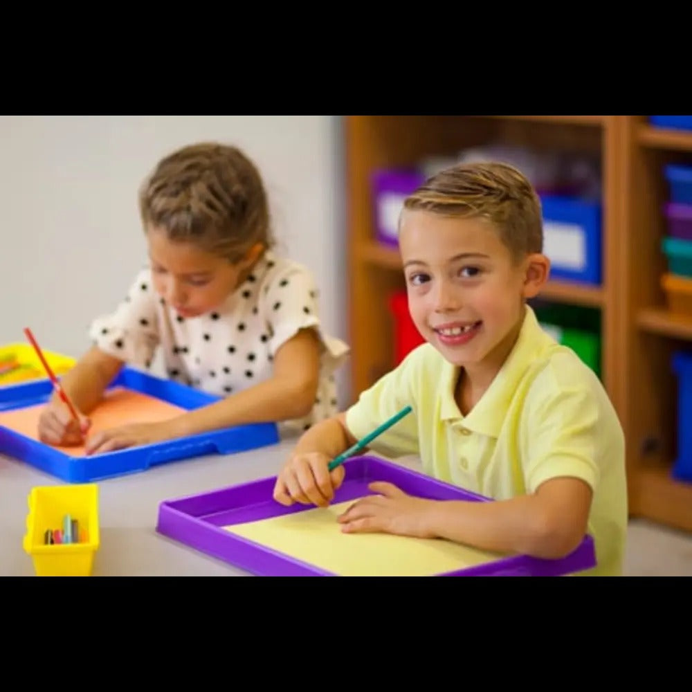 Storex Sorting and Crafts Tray, 12 x 16 Inches, Green, 12-Pack
