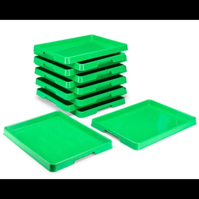 Storex Sorting and Crafts Tray, 12 x 16 Inches, Green, 12-Pack