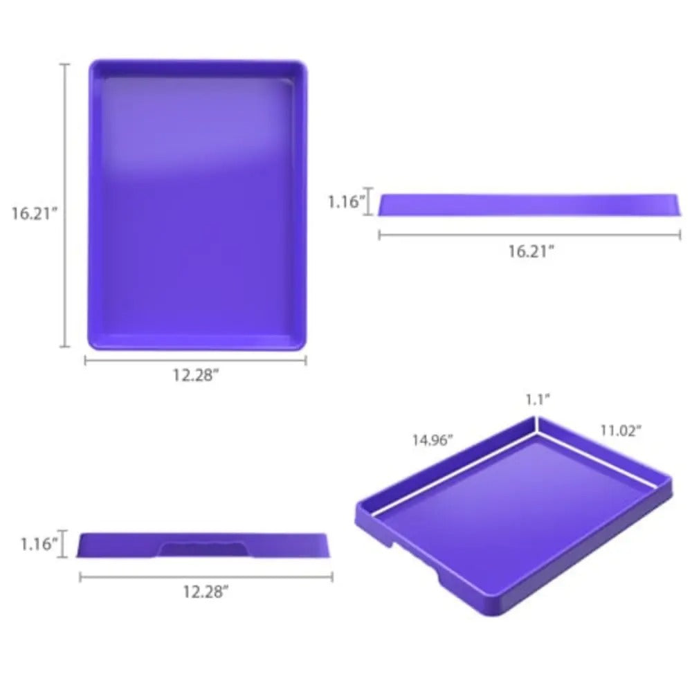 Storex Sorting and Crafts Tray, 12 x 16 Inches, Purple, 12-Pack