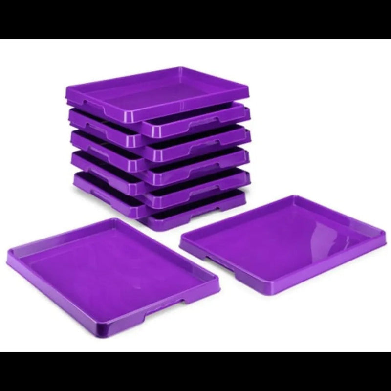 Storex Sorting and Crafts Tray, 12 x 16 Inches, Purple, 12-Pack