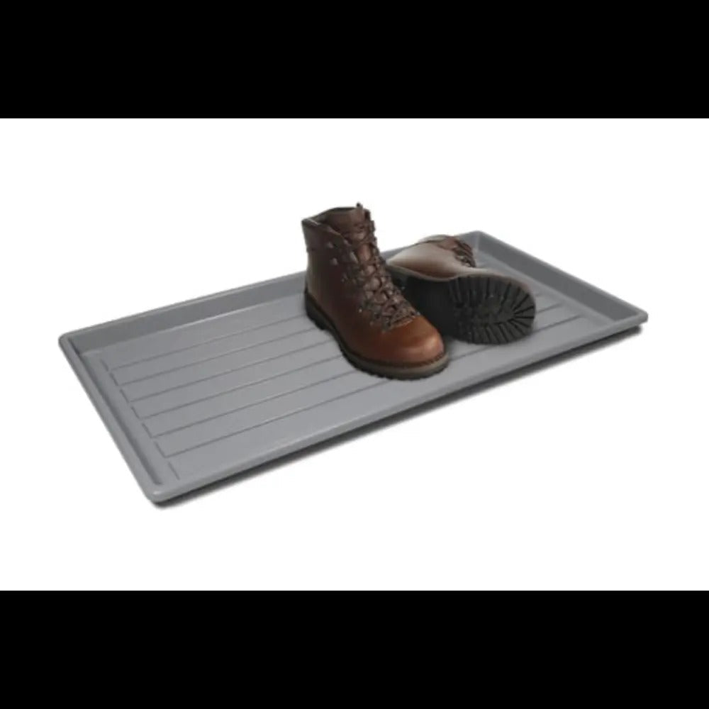 Storex Boot and Shoe Household Utility Tray, Gray, 6-Pack