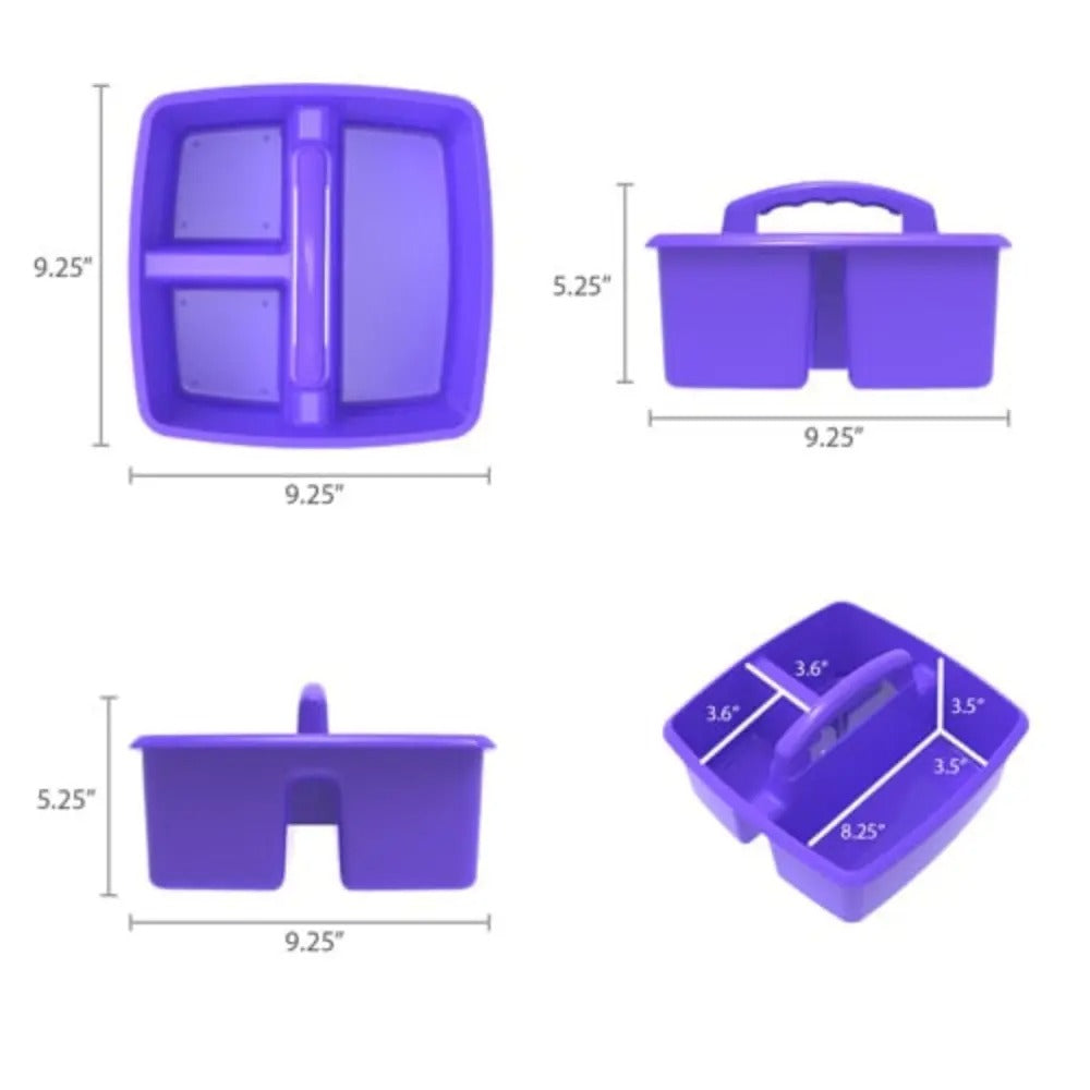 Storex Small Caddy, Purple, 6-Pack