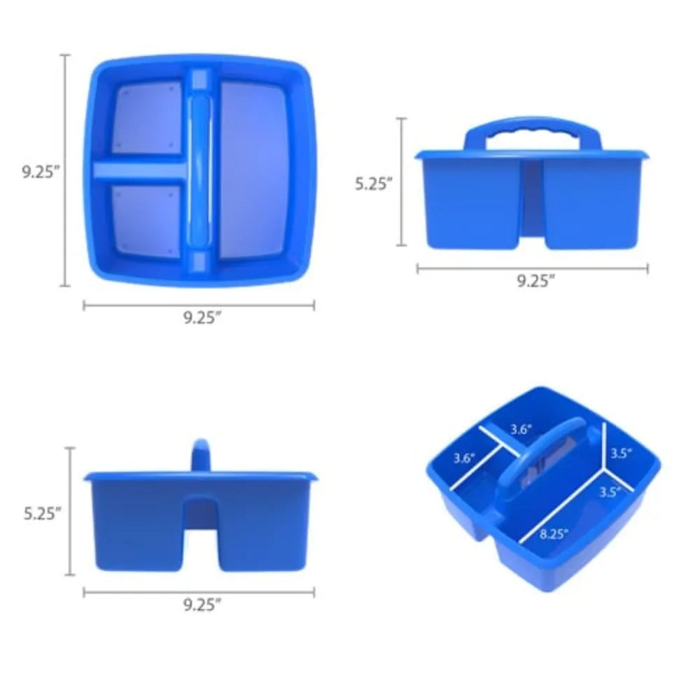 Storex Small Caddy, Assorted Colors, 6-Pack