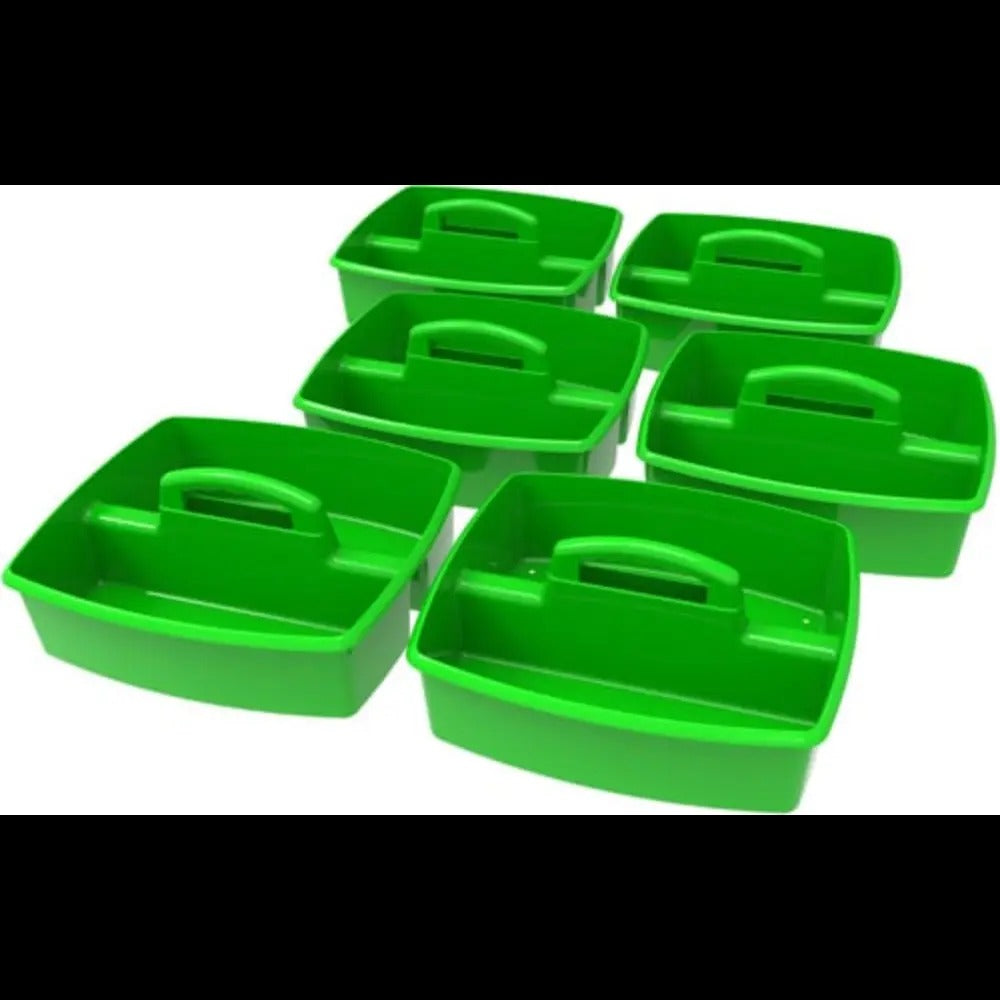 Storex Large Caddy, Green, 6-Pack