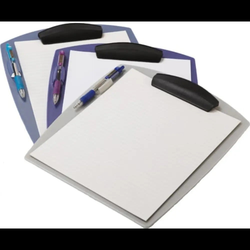 Storex Deluxe Clipboard, Pearl Blue, 12-Pack