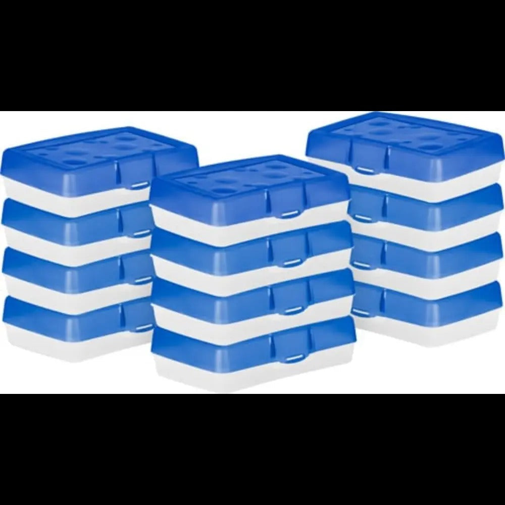 Storex Pencil Case, Blue, 12-Pack