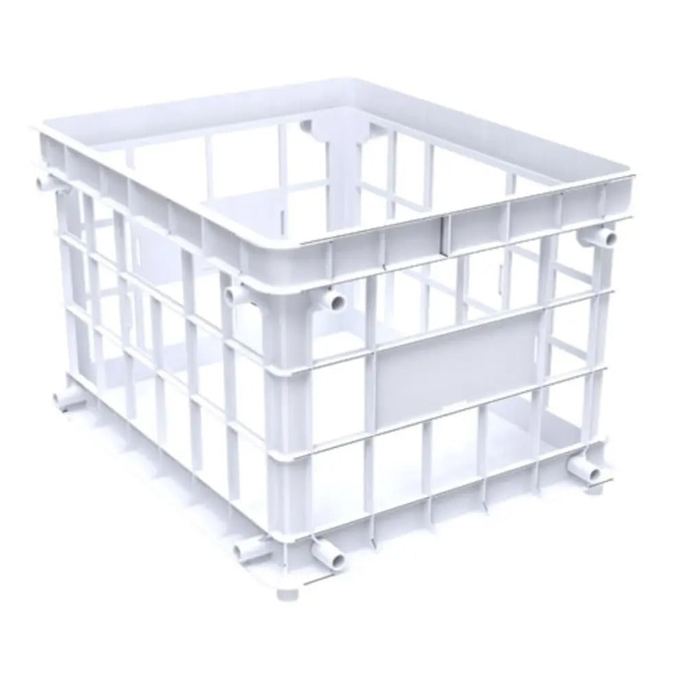 Storex Standard File Crate, Letter/Legal Size, White, 3-Pack