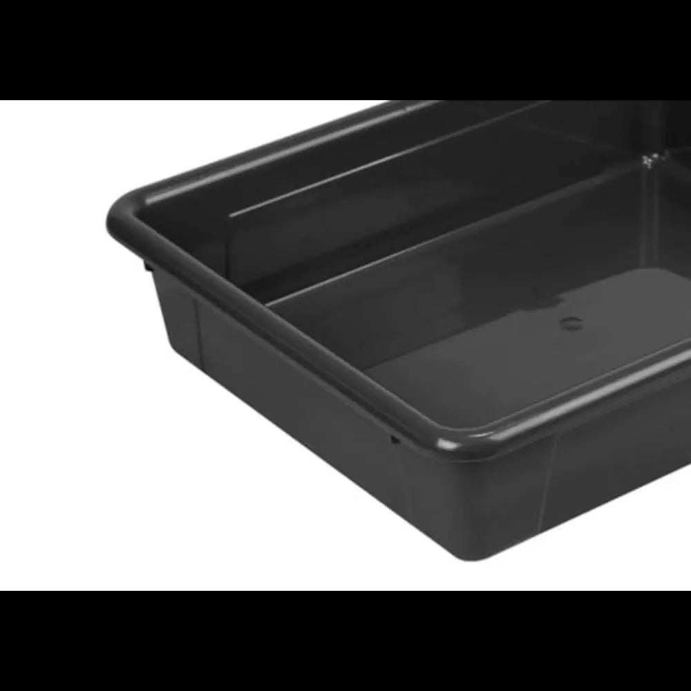 Storex Storage Tray, Letter Size, 10 x 13 x 3 Inches, Black, 5-Pack
