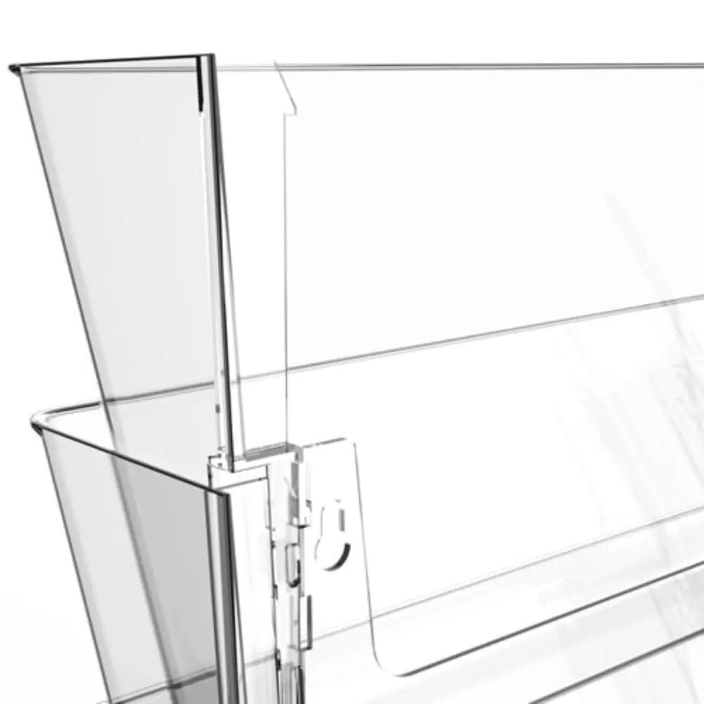 Storex Unbreakable Wall File, Letter Size, Clear, 18-Pack