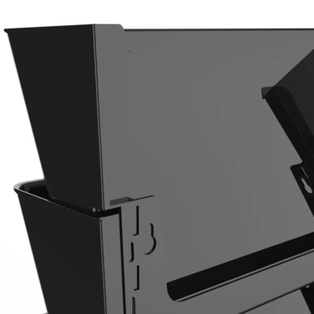 Storex Unbreakable Wall File, Legal Size, Black, 6-Pack