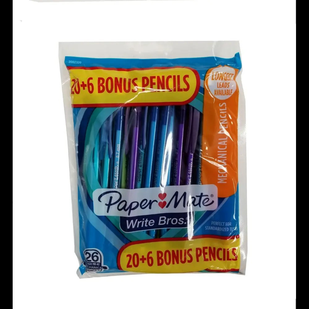 BULK Carton PAPERMATE WRITE BROS 26 COUNT MECHANICAL PENCILS (0 available 5/24/19)