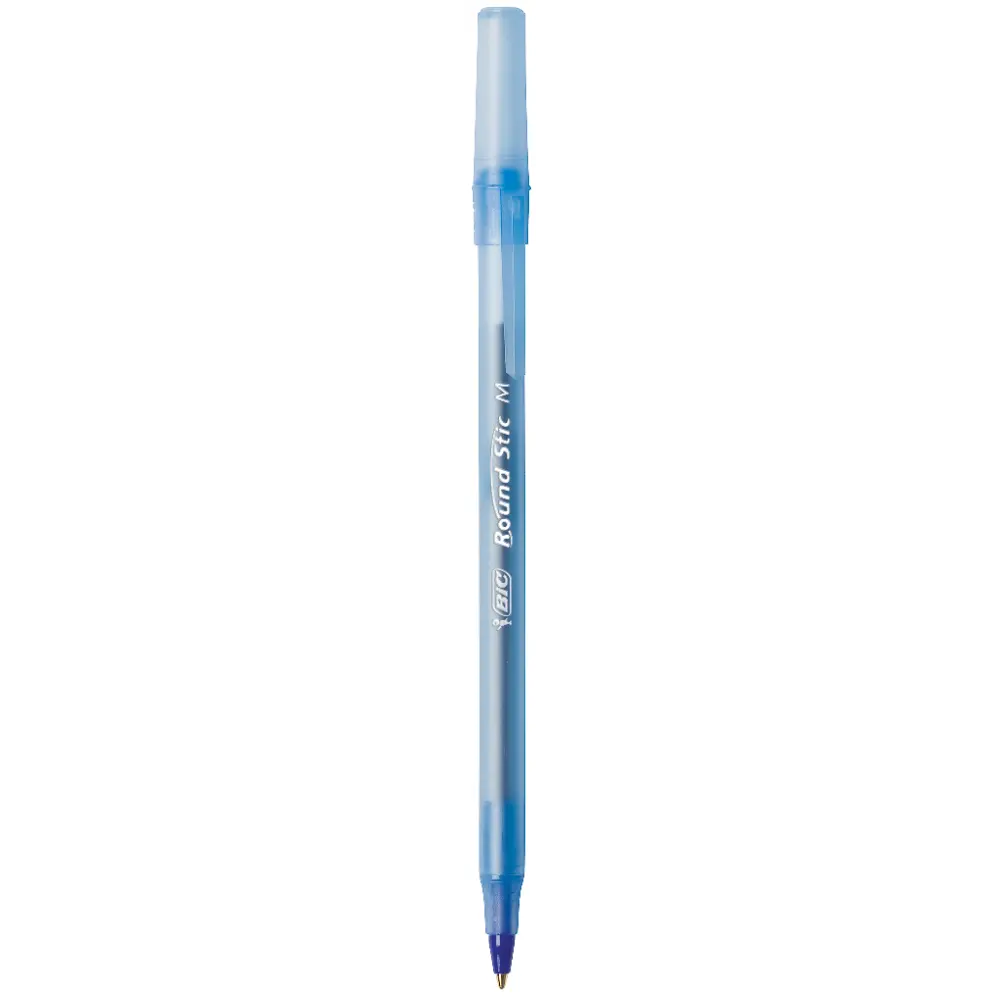 BIC Round Stic Xtra Life Blue Ballpoint Pens, Medium Point (1.0mm), 500-Count Pack of Bulk Pens, Flexible Round Barrel for Writing Comfort, No. 1 Selling Ballpoint Pens