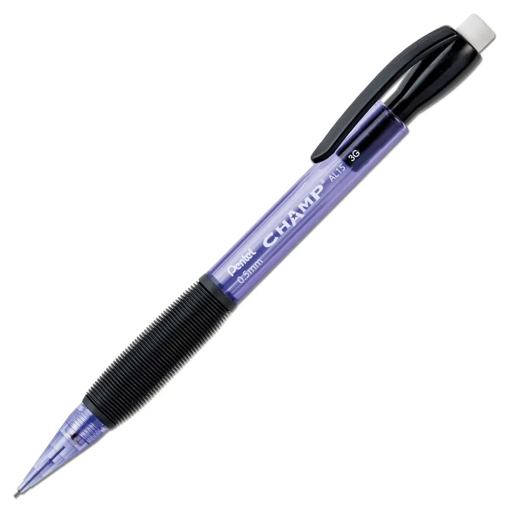 CHAMP Mechanical Pencil (0.5mm) Mechanical Pencil, Tinted Violet Barrel