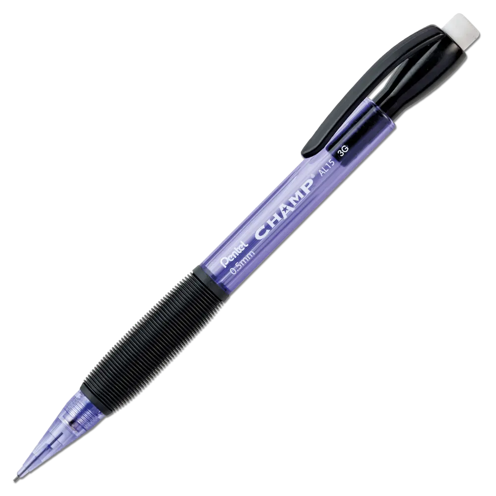 CHAMP Mechanical Pencil (0.5mm) Mechanical Pencil, Tinted Violet Barrel