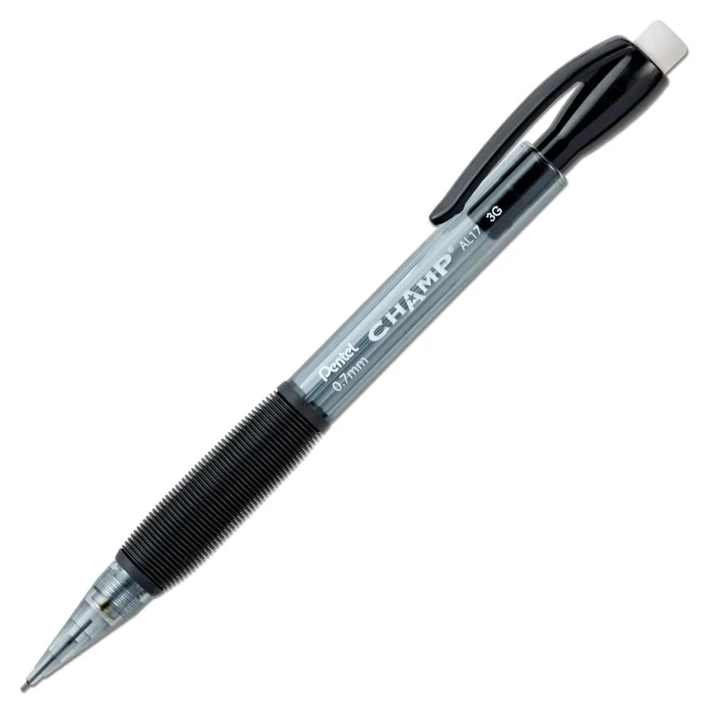 CHAMP Mechanical Pencil (0.7mm) Mechanical Pencil, Tinted Black Barrel