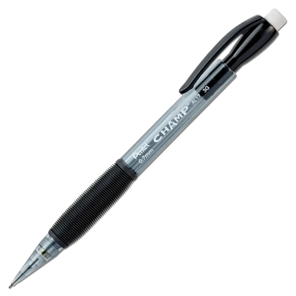 CHAMP Mechanical Pencil (0.7mm) Mechanical Pencil, Tinted Black Barrel