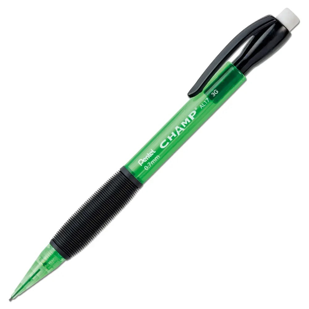 CHAMP Mechanical Pencil (0.7mm) Mechanical Pencil, Tinted Green Barrel