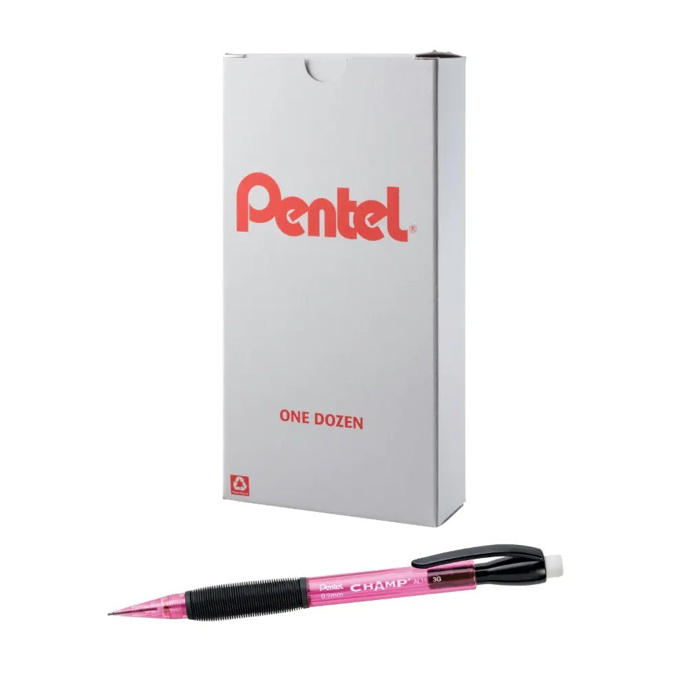 CHAMP Mechanical Pencil, (0.9mm), Tinted PInk Barrel