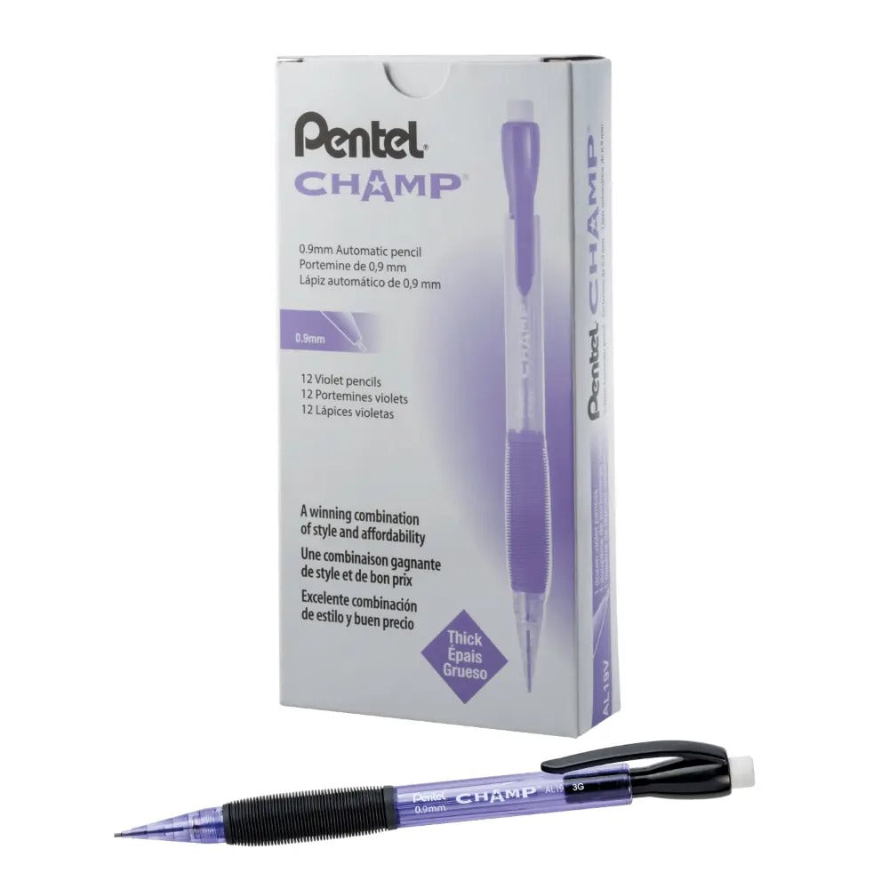 CHAMP Mechanical Pencil, (0.9mm), Tinted Violet Barrel