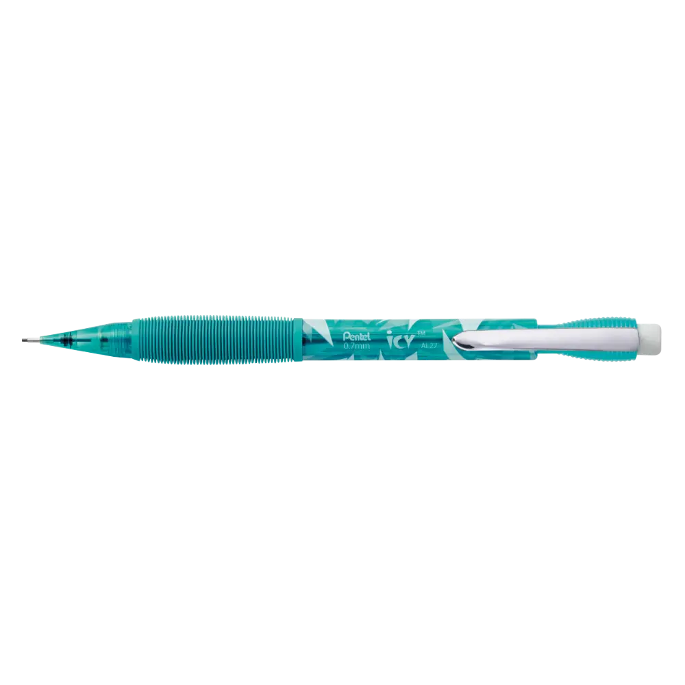 ICY (0.7mm) Mechanical Pencil, Tinted Teal Blue Barrel