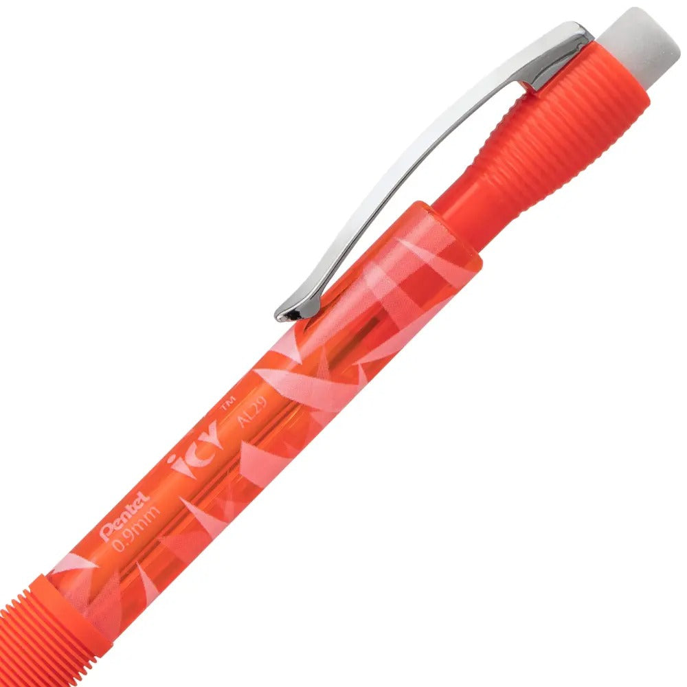 ICY Mechanical Pencil, (0.9mm), Tinted Orange Barrel